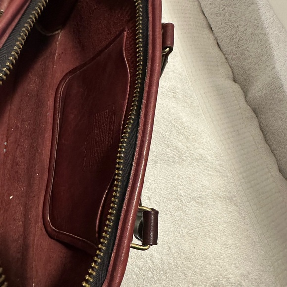 VINTAGE Coach NYC red satchel handbag - Picture 5 of 7